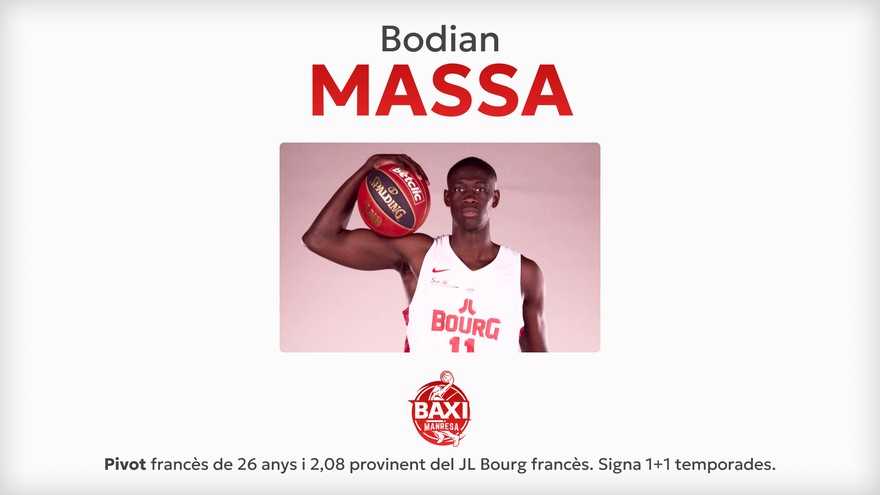 Bodian Massa, primer fitxatge del BAXI Manresa 2024-2025